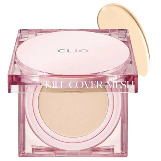 Увлажняющий кушон с запаской для эффекта Glass Skin CLIO Kill Cover Mesh Glow Cushion SPF50+ PA++++ 3 Linen 15 г x 2
