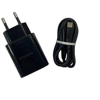 Зарядное устройство BN1 Borofone комплект с кабелем type-c Black