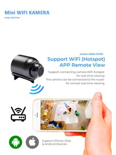 Uy xavfsizligi uchun mini WiFi kameralar