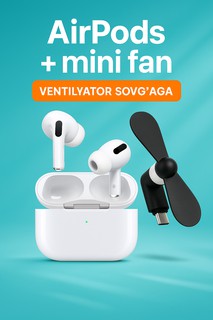 Беспроводные наушники Pods Pro 2 + мини – вентилятор подарок-чистый звук, летняя прохлада и полное удовольствие!