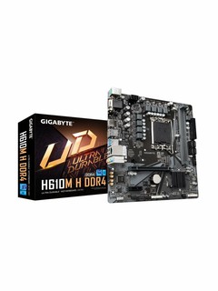 Материнская плата Gigabyte H610M-K DDR4 LGA1700, поддержка Intel 12-го поколения, DDR4