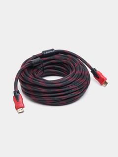Кабель HDMI, с плетеным фильтром, 1.5 м, 3 м, 5 м, 10 м, 15 м, 20 м