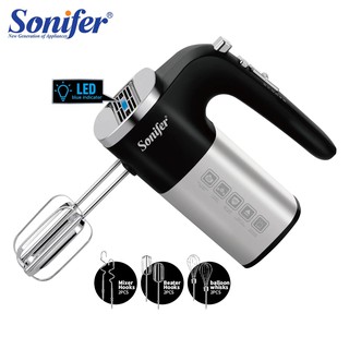Миксер ручной Sonifer SF-7078, 5 скоростей, турборежим, импульсный режим, черный