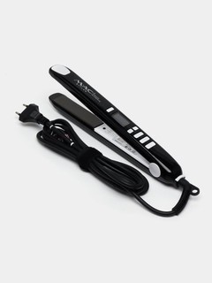 Professionali MAC 2021, soch tekislovchi va jingalak qiluvchi dazmol, displeyli