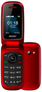 Мобильный телефон Novey 118, красный