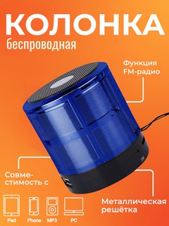 Беспроводная Bluetooth колонка WS-887 – с FM радио, USB, TF картой и AUX