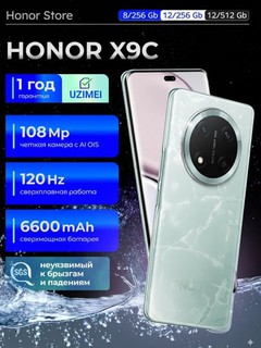 Smartfon Honor X9C, 108 Mp, 120 Hz, Amoled, 6600 mAh, 66 W, Dolby Atmos 8/128 GB
