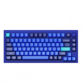 Mexanik klavaitura Keychron Q1 QMK Custom HotSwappable Gateron Phantom Navy Blue Jigarrang (Q1O3_Keychron)