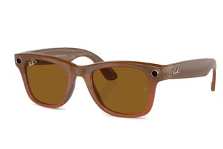 Умные очки Ray-Ban Meta Wayfarer Shiny Caramel, коричневый
