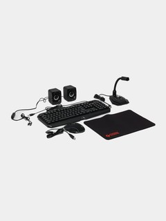 Комплект компьютерных аксессуаров Porodo Ultimate Gaming Kit, 5 в 1