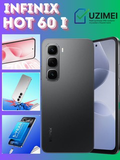 Smartfoni Infinix HOT 60i, 8+8, 16 / 256 GB gacha, 50 MP, 45 Vt, 5160 mA/soat, Helio G81 Ultimate