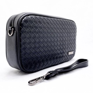 Green Lion Verso Clutch Bag qora sumkasi