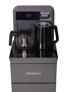 Кулер для воды Wellstars AFK-2088 c чайником , серебристый