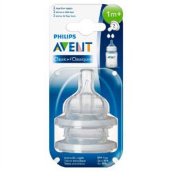 Соска Philips Avent Classic+ сред. поток 2шт. 1+мес. SCF632/27