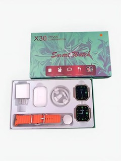 Умные часы, 2 шт, 2 ремешка, airpods pro2, smart watch X30