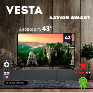 Смарт телевизор Vesta 43V10H , черный