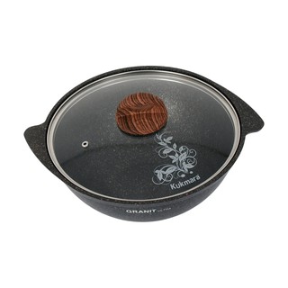 Qozon Kukmara 4,5L shisha qopqoqli Granit Ultra кго47а