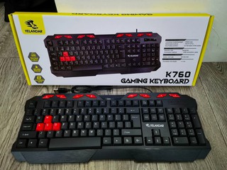Игровая клавиатура, Бесшумная, русском и английском языках K760