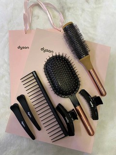 Набор аксессуаров для волос Dyson "Styling Gift Rosé", 7 штук, цвет золотистый