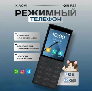 Кнопочный телефон Qin F22 3/32 GB с сенсорным экраном, Android 11, 4G
