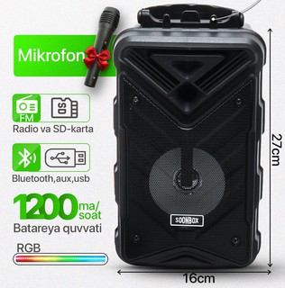Портативная колонка Soonbox S6, черный