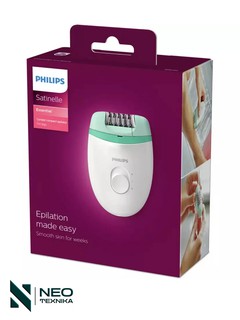 Эпилятор Philips Satinelle Essential, компактный, легкий, безопасный