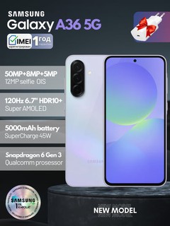 Смартфон Samsung Galaxy A36 5G, в подарок адаптер, Uzimei, 1 год гарантии, 120 Гц, 50 МП, 5000 мАч