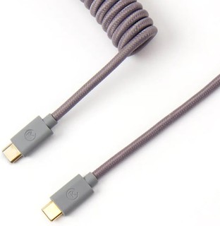 Кабель Keychron Type-A/Type-C Coiled Aviator Cable Grey
