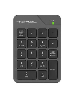 Беспроводная клавиатура числовой блок numpad A4Tech FGK21C, черный, белый