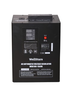 Стабилизатор напряжения Wellstars MRB-15000, черный