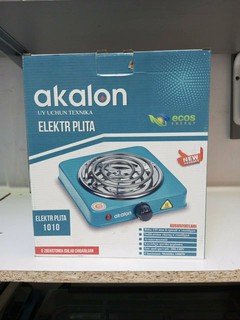 Электрическая плита akalon Sakura ПЭ-02BL, Ростест, 21см, 1000Вт, 1 конфорка