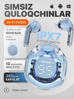Наушники беспроводные Hi-Fi Pods, для iPhone и Android, сенсорные