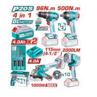 Набор аккумуляторных инструментов TOTAL TOSLI241292