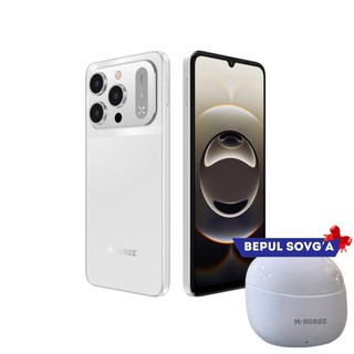 Смартфон M-Horse M17 Pro Max 4G 8/128GB, White Titanium + В подарок Беспроводные наушники