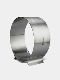 Форма для выпечки круглая регулируемая FISSMAN 6779 16–30 см, нержавеющая сталь, высота 8 см