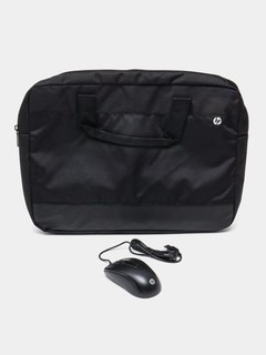 Проводной чехол-гребень HP 15.6" 4QM76PA, черный, с мышью