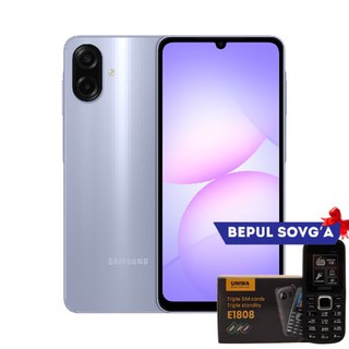 Смартфон Samsung Galaxy A07 4G 6/128GB, Global, Light Blue + в подарок Кнопочный телефон E1808