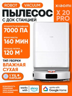 Aqlli robot changyutgich Mi Robot Vacuum, S20+, S40pro, H40, X20 PRO, X20MAX, X20+, 5 Pro