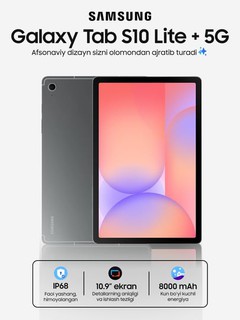 Planshet Samsung Galaxy Tab S10 Lite + 5G, 10.9″ ekran, qudratli 8000 mAh batareya