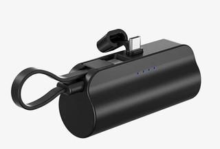 Портативный аккумулятор, Power Bank mini, 5000мАч, компактный, разъем Type С, с индикатором
