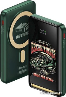 Внешний аккумулятор BASEUS Wireless Charge 10000 mah , зелёный