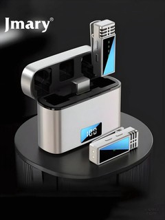 Беспроводной микрофон Jmary с дисплеем, зарядным кейсом, Type-C, для iPhone, Android и камер