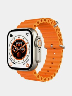 Умные часы, Smart Watch Ultra (X10ULTRA), с оранжевым ремешком