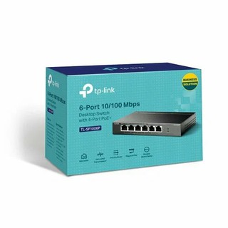 TL-SF1006P 6-портовый 10/100 Мбит/с настольный коммутатор с 4 портами PoE+