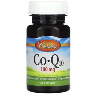 Carlson, Co-Q10, 100 mg, 30 yumshoq tabletkalari