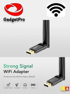 Wi-Fi USB-адаптер Stonet WF2119C, 150 Мбит/с, 2.4 ГГц, с внешней антенной 6 дБи, без драйверов, IEEE 802.11b/g/n