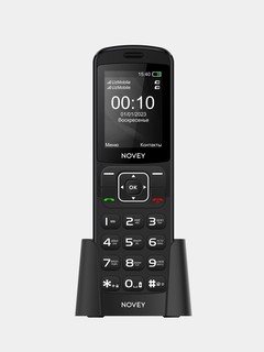 Кнопочный телефон NOVEY D10, чёрный