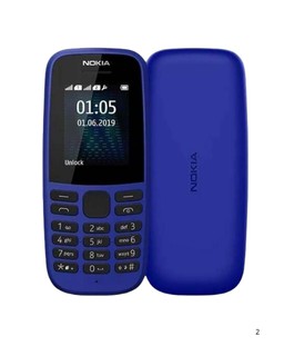 Кнопочный телефон Nokia 105, синий