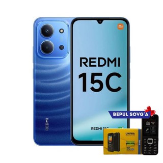 Смартфон Xiaomi Redmi 15C 4G 6/128GB, Global, Moonlight Blue + в подарок Кнопочный телефон