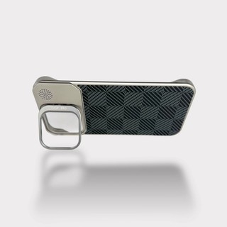 Чехол CasePro Carbon для iPhone 16 Pro Max, Black, с подставкой, открытые боковины